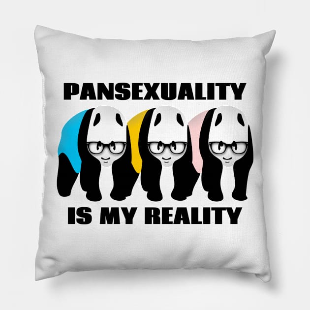 Pansexuality is my reality Pillow by mailboxdisco