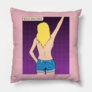 Wild And Free - Pop Art Ave Design Pillow