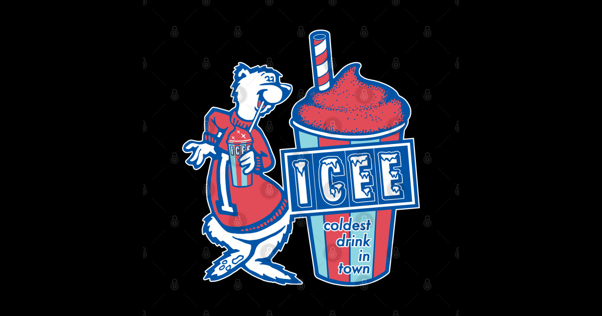 Icee Frozen Drink Icee Sticker Teepublic 9840