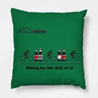 Cycling T Shirt - Riding for the ALE of it Pillow