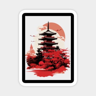 Japanese Pagoda Magnet