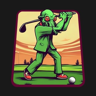 Cthulhu funny golf player T-Shirt