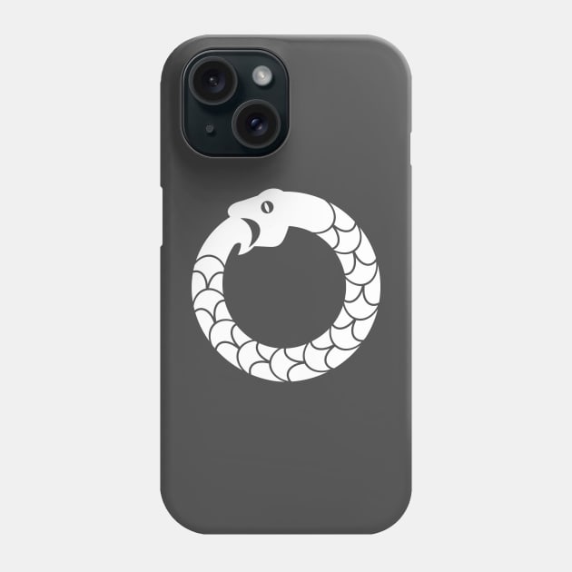 Ouroboros (white logo) Phone Case by Stupiditee