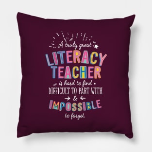 A truly Great Literacy Teacher Gift - Impossible to forget Pillow