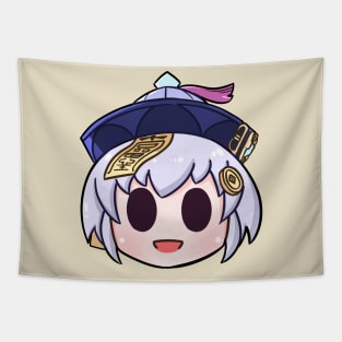 Genshin Impact Qiqi chibi head Tapestry