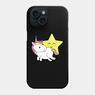 Unicorn and the star Phone Case