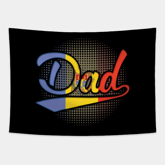 Moldovan Dad - Gift for Moldovan From Moldova Tapestry by Country Flags