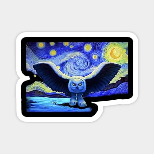 Fly by starry night RUSH Magnet