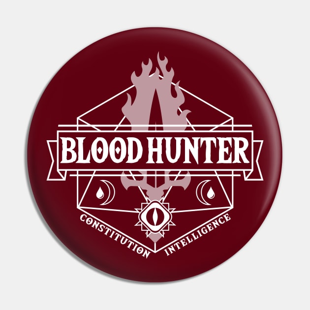 Blood Hunter (White) Pin by Moon Phoenix Crafts & Designs