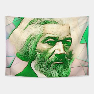 Frederick Douglass Green Portrait | Frederick Douglass Artwork 6 Tapestry