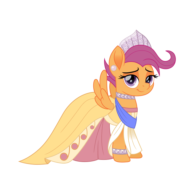 Scootaloo as Anastasia by CloudyGlow