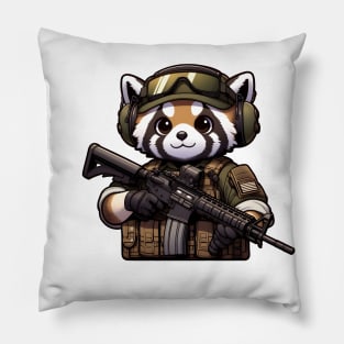 Tactical Tanuki Pillow