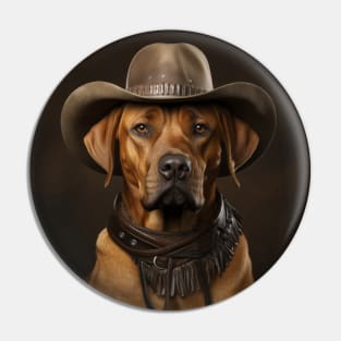 Cowboy Dog - Rhodesian Ridgeback Pin