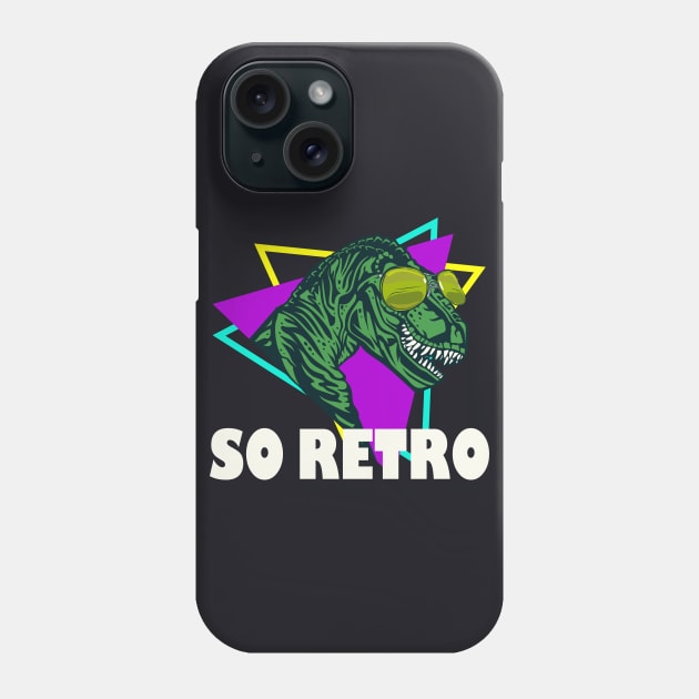 Retro Dinosaur T-Rex Phone Case by Foxxy Merch