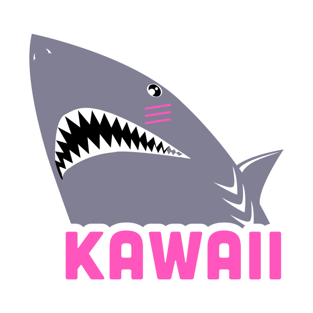 Funny Kawaii Anime Shark by MeatMan