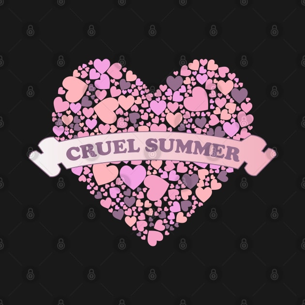 Cruel Summer Pink Hearts 3 by Maries Papier Bleu