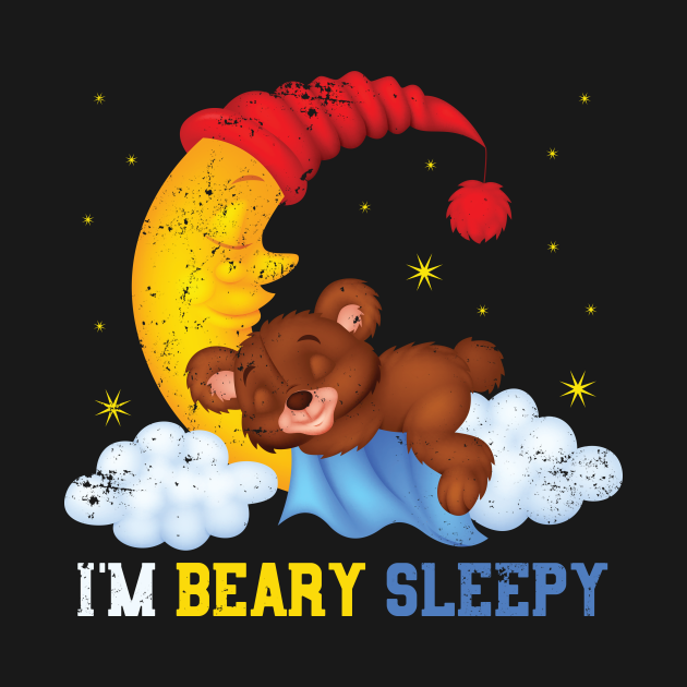 Cute Sleeping Bear Kids Good Night Gift Sleep - Sleep - Hoodie