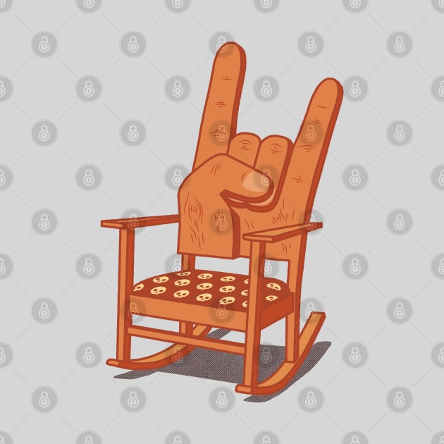 This Chair Rocks! - funny rock 'n' roll rocking chair joke by thedesigngarden