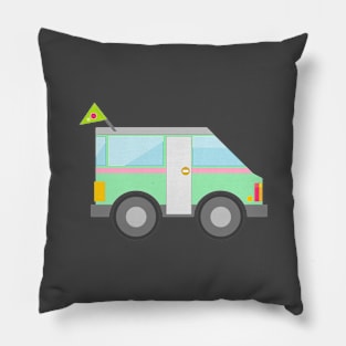 green van road trip Pillow