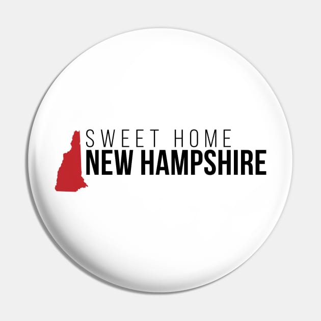 Sweet Home New Hampshire Pin by Novel_Designs