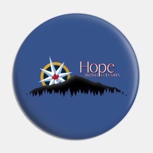 Hope B.C. Canada Compass Pin