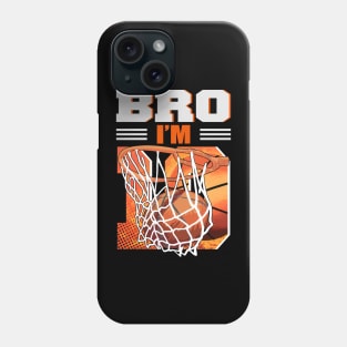 10th Birthday Boy Bro I'm 10 Year Old Basketball Phone Case