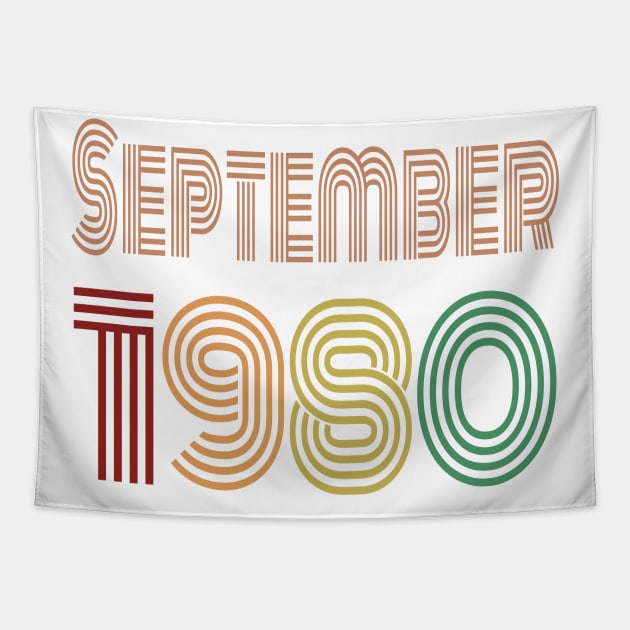 Happy 40th Birthday, Happy forties Anniversary, September 1980 Tapestry by maro_00