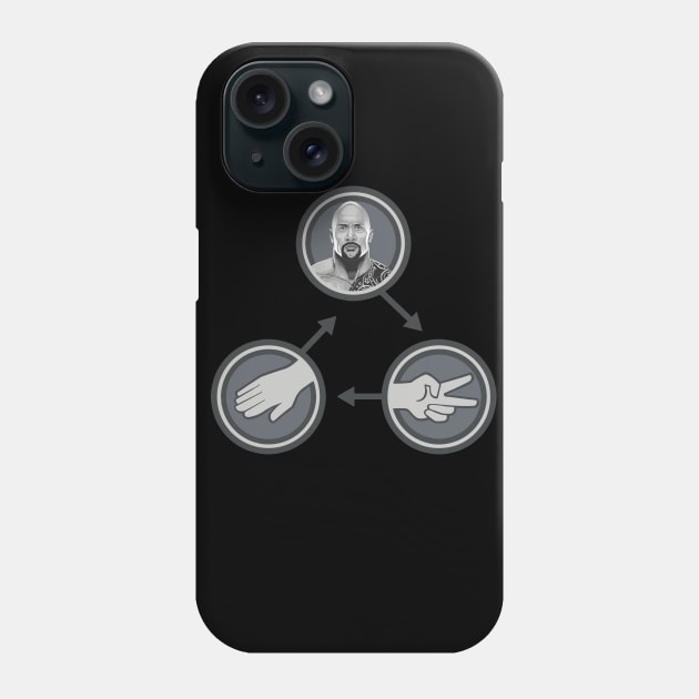 the rock paper scissors Phone Case by remerasnerds