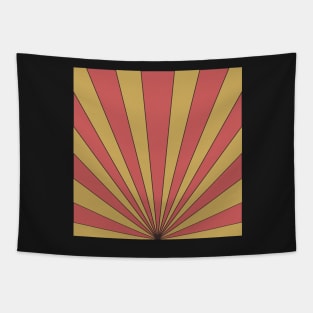 retro sunburst design Tapestry