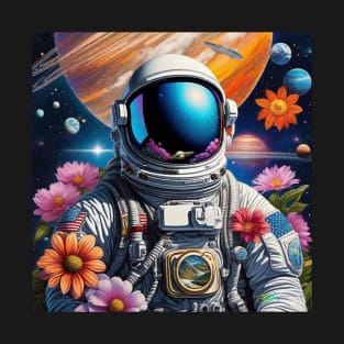 Trippy Astronaut Dreamscape – Cosmic Odyssey 11 T-Shirt