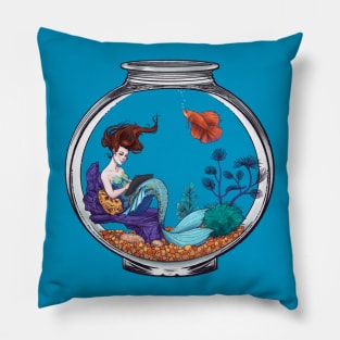 Aqua Mermaid MerMay2021 Pillow