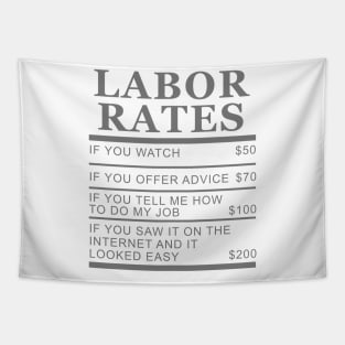 Mechanic Labor Rates Witty Tapestry