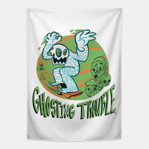 Ghosting Trouble Tapestry by MonocleDrop