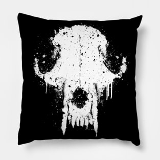 Fox Skull Graffiti Pillow