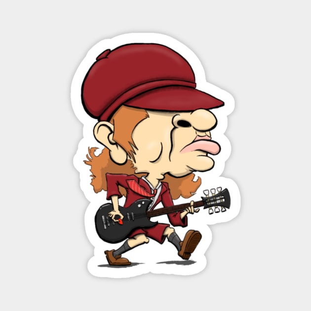 Angus Young ACDC Magnet by Crate time