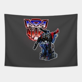 Powermaster Optimus Prime with Apex Armor Tapestry