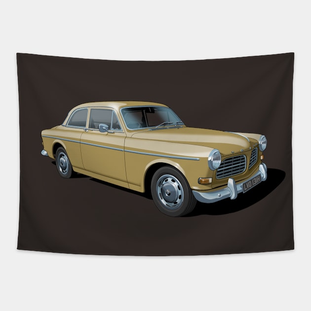 Volvo Amazon in beige Tapestry by candcretro