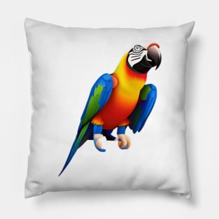 Beautiful colorful parrot Pillow