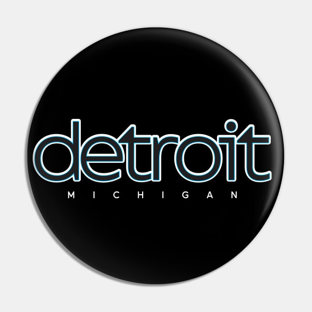 Detroit Michigan Pin by Blasé Splee Design : Detroit