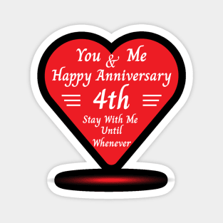 4th Anniversary Magnet