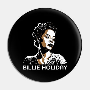 Bille Holiday Golden Singer Pin