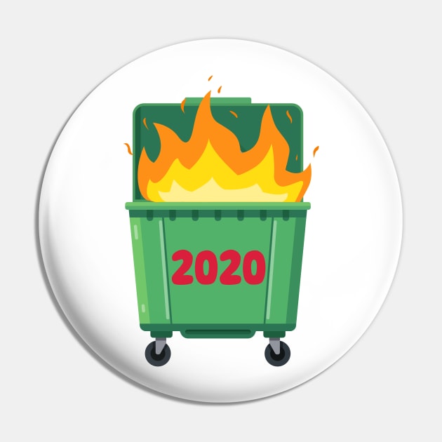 2020 Dumpster Fire Pin by FlashmanBiscuit