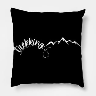 Trekking into the Mountains Pillow