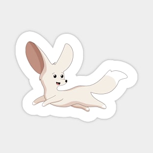 Fennec Foxes Cute Running Pet Adorable Furry Creature Magnet