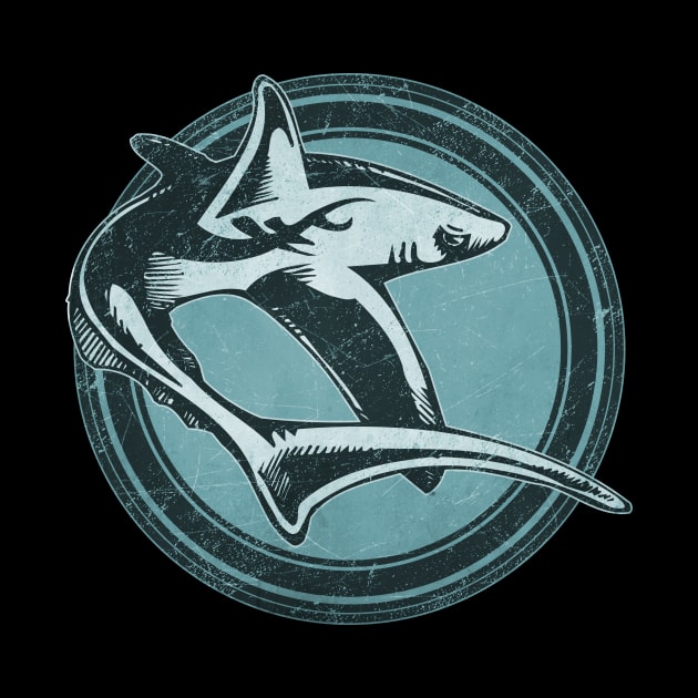 Wild Shark Grunge Animal by wheedesign