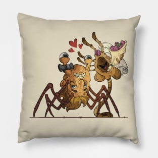 Facehugger and The Thing getting married Pillow