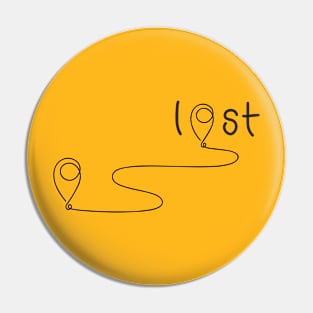 I Lost Art Design Pin