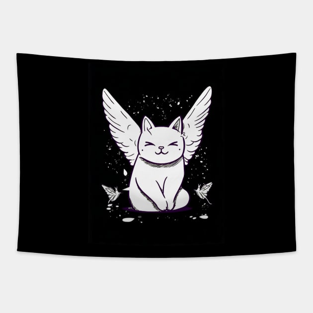 Cuteness Overload - Playful Cat Tapestry by SzlagRPG