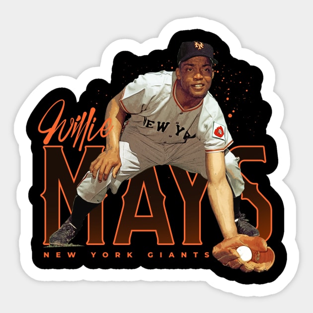 Willie Mays - Willie Mays New York Giants - Sticker