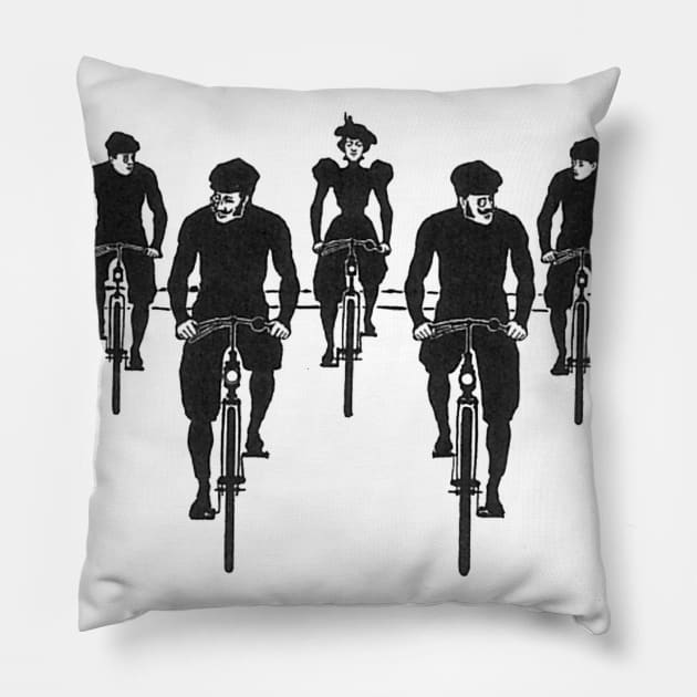 Cyclist Pillow by hsf